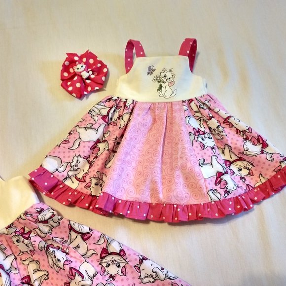 Disney Aristocats Marie My Doll & Me Twirl Dresses & Hairbows - Picture 2 of 8
